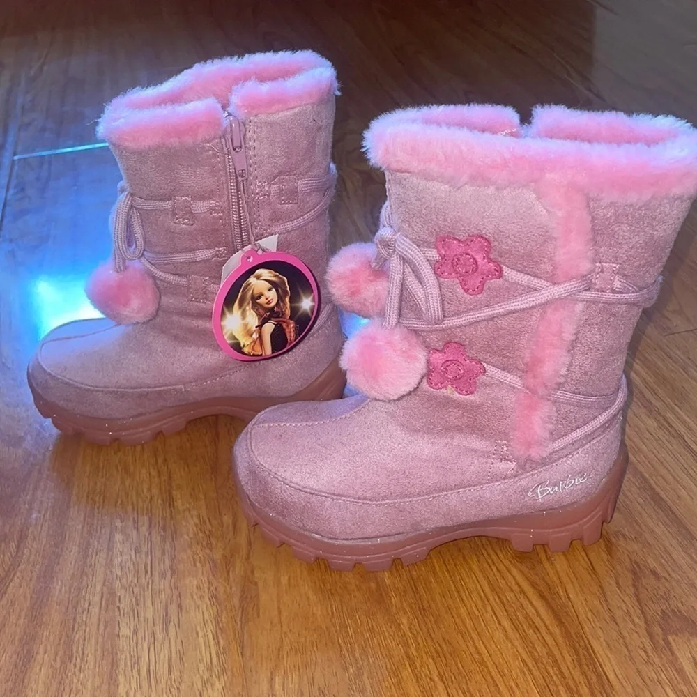 NIB Girls pink Barbie boots​​​​​​​​​